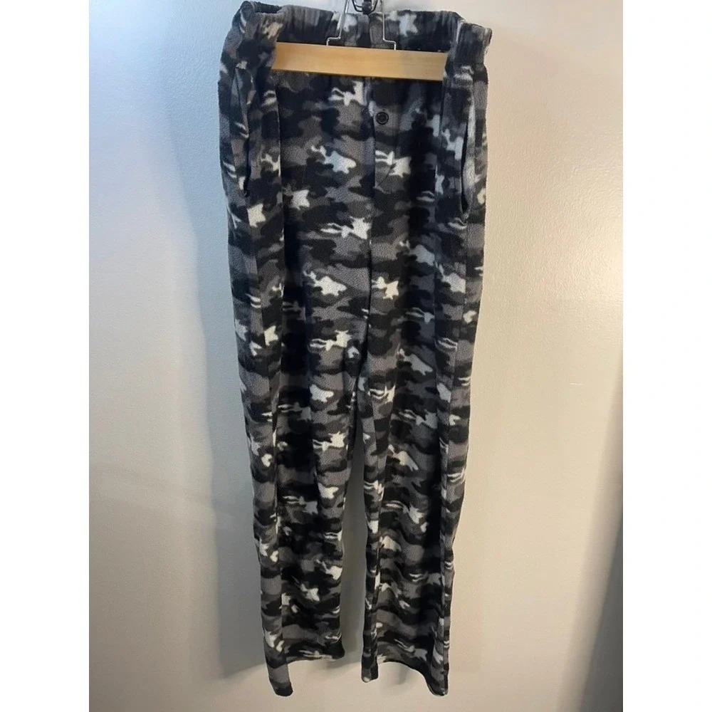 Kids Camo Fleece Pajama Pants Sleepwear Bottoms Size XL